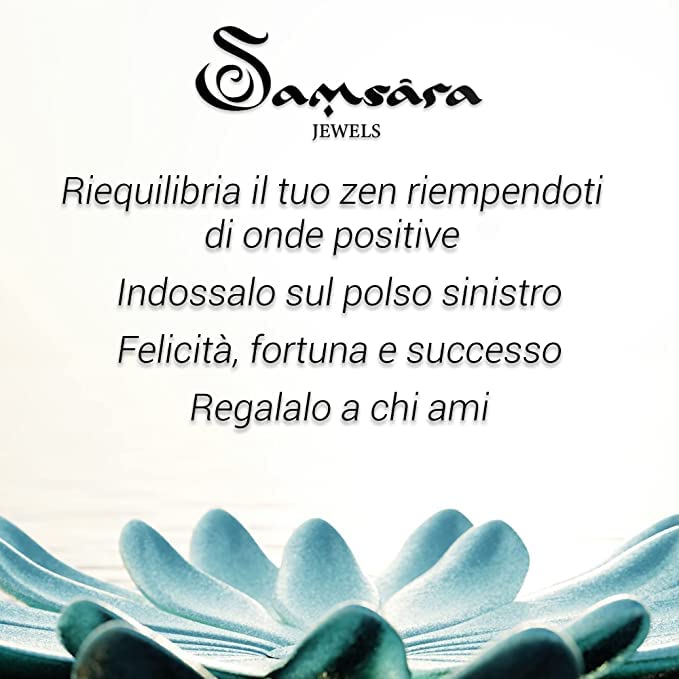 Samsara Bracciale Tibetano Buddista, lunghezza Regolabile, gioiello mistico Portafortuna - Filo in cotone cerato AMETISTA - SamsaraFragrances