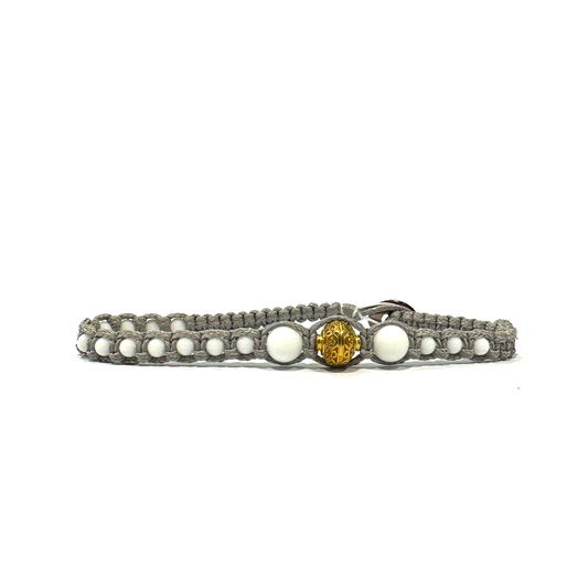 Samsara Tibetan ankle Shamballa with stones - Bianca Agata