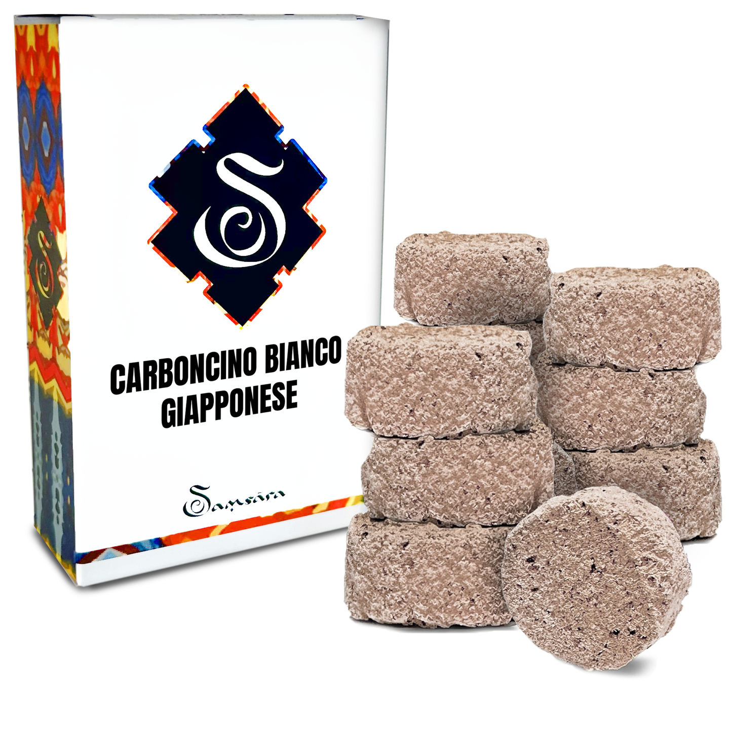 Samsara Carboncino Bianco Giapponese per Incenso – carbone Binchōtan, Purezza, Tradizione e profumazione