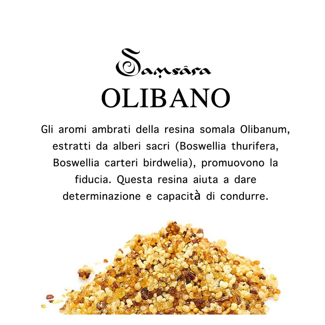 SAMSARA Incenso in Resina 100% Artigianale - OLIBANO - SamsaraFragrances