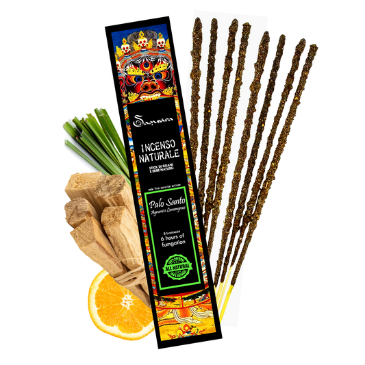 Incenso Peruviano in Stick - Palo Santo, Agrumi e Citronella - Grani ed Erbe 100% Naturali - SamsaraFragrances
