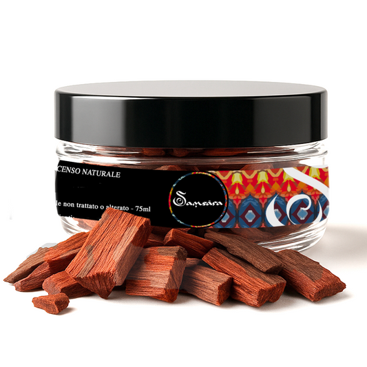Samsara - LEGNO DI SANDALO ROSSO top quality dell'Andhra Pradesh in chips 1/4cm