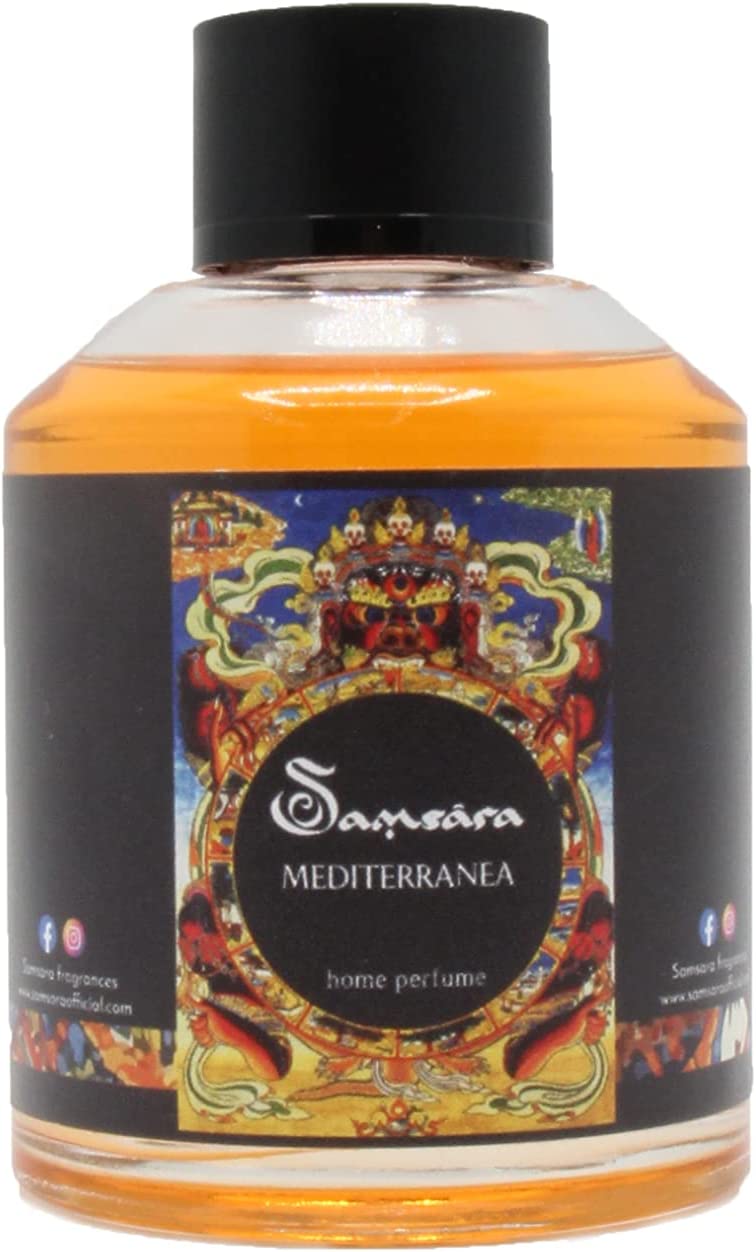 Samsara Profumo per Ambiente con Bastoncini - 100ml - Mediterranea - SamsaraFragrances