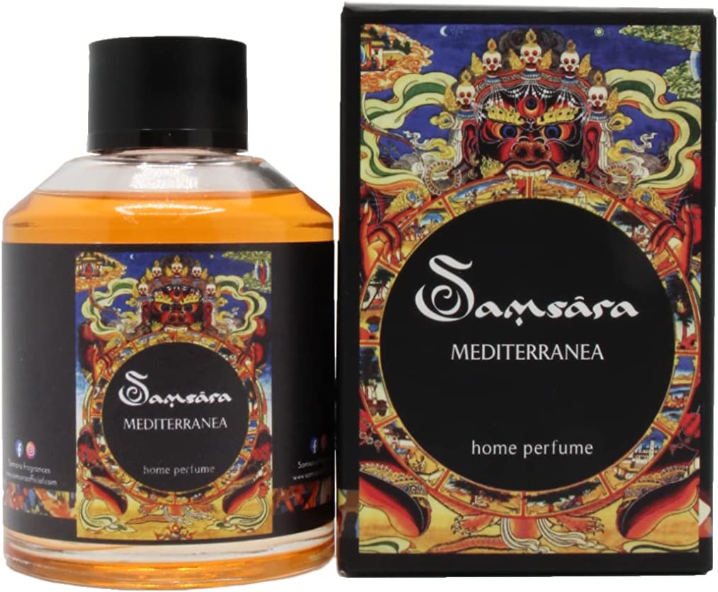Samsara Profumo per Ambiente con Bastoncini - 100ml - Mediterranea - SamsaraFragrances
