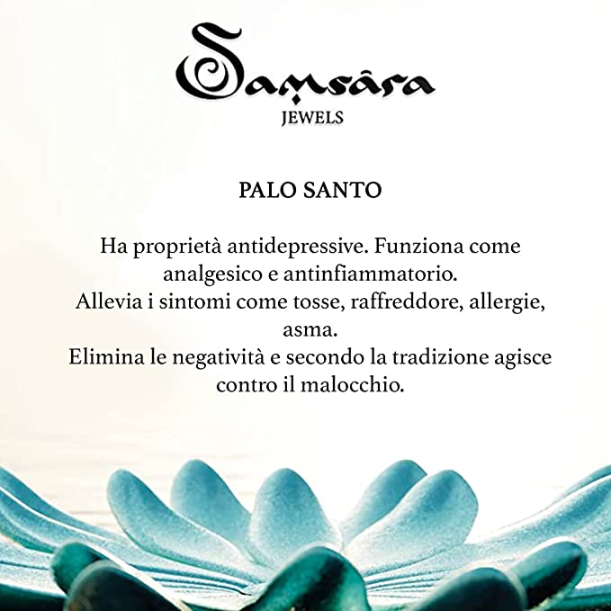 Samsara Collana Tibetana con Palo Santo e Onice Nero - Mala Tibetano con 108 Grani - SamsaraFragrances