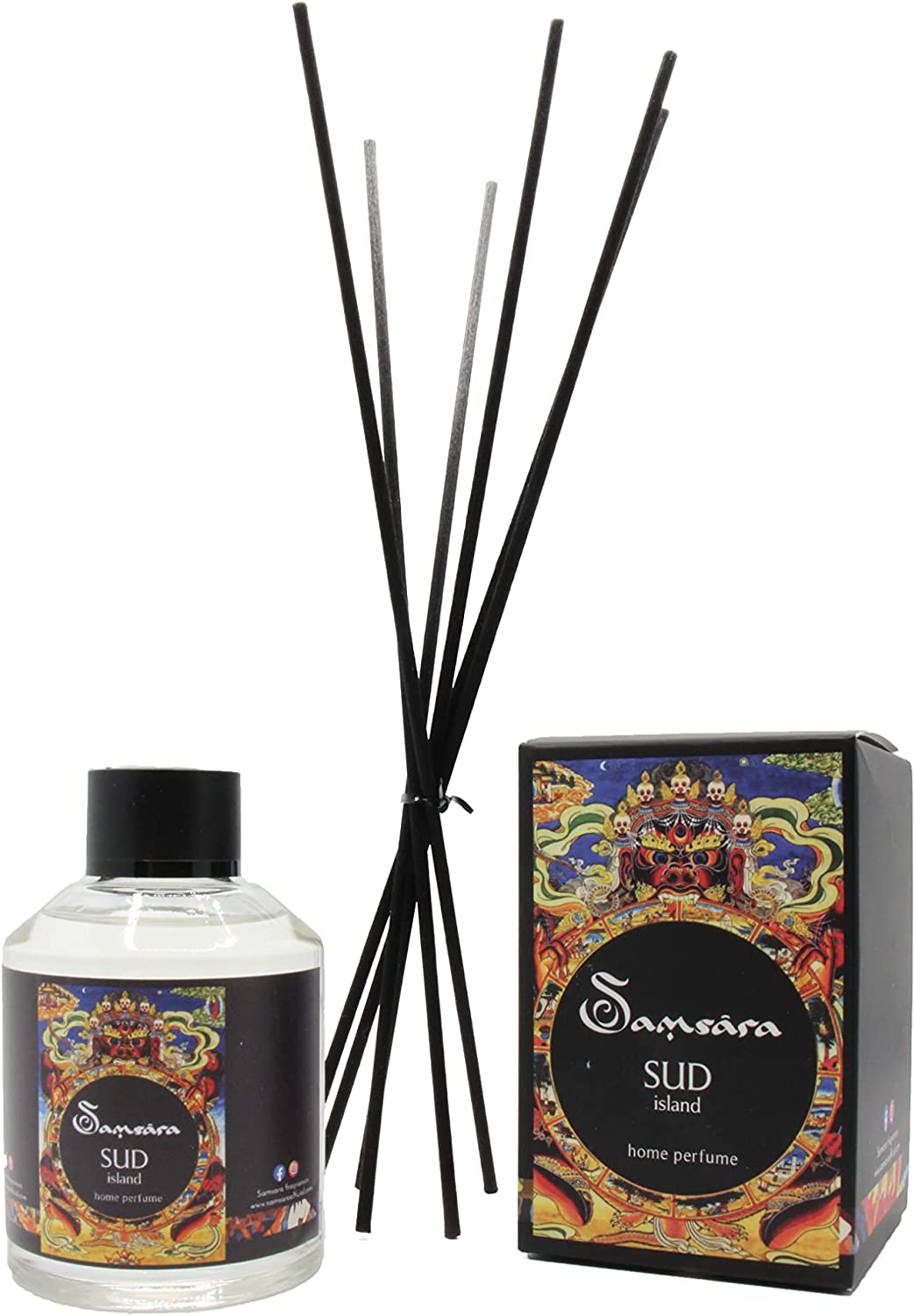 Samsara Profumo per Ambiente con Bastoncini - 100ml - Sud Island - SamsaraFragrances