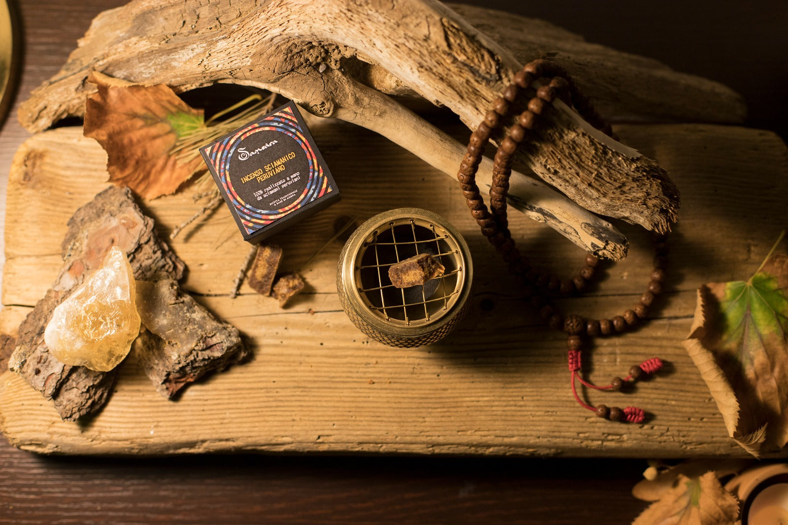 SAMSARA - Incenso Sciamanico in Resina 100% Artigianale Realizzato da Sciamani Peruviani - Made in Perù - Ricetta Segreta 5gr - SamsaraFragrances