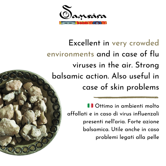 SAMSARA Incenso in Polvere Naturale 100% - BENZOINO