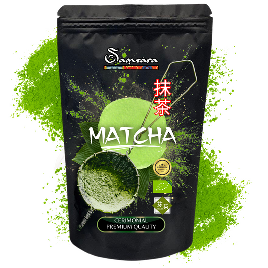 Matcha Tea - Te Matcha Cerimoniale Premium, The Matcha In Polvere, The Verde - 60 gr - SamsaraFragrances