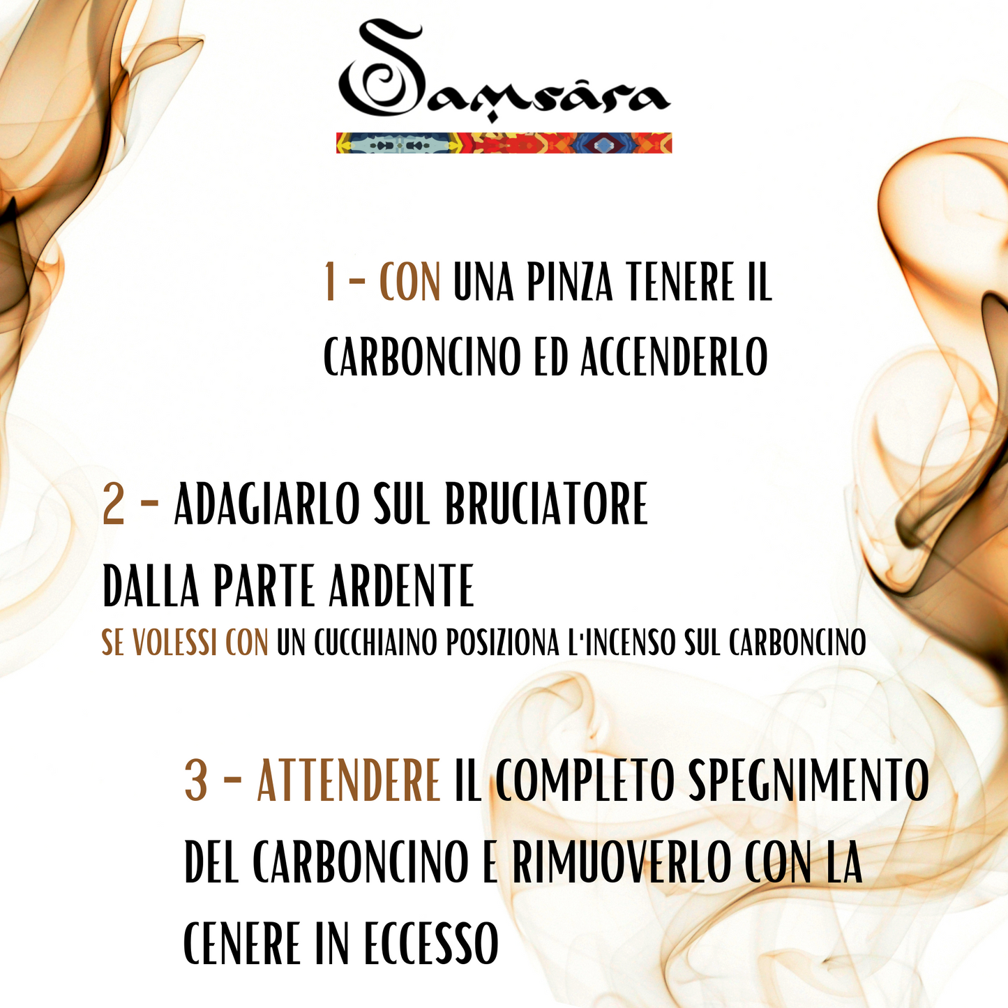 Samsara Carboncini per Incenso ANTIZANZARE alla Citronella | NO CARBONE, NO additivi chimici e volatili | NO MOSQUITOS - 100% Naturali (24 CARBONCINI)