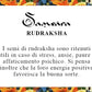 Samsara Bracciale Tibetano Buddista, lunghezza Regolabile, gioiello mistico Portafortuna - Filo in cotone cerato RUDRAKSHA - SamsaraFragrances