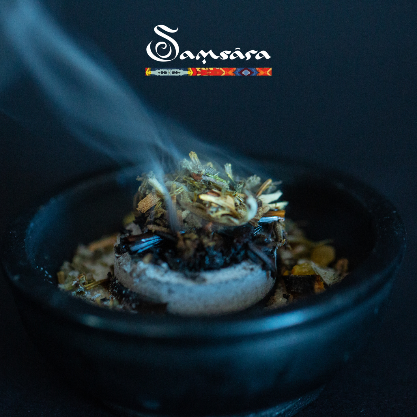 Samsara Carboncini per Incenso Artigianali | NO CARBONE, NO additivi chimici e volatili | Solo Erbe Essiccate e legno per una fragranza naturale e rilassante - 100% Naturali - 8pz - SamsaraFragrances