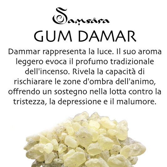 SAMSARA Incenso in Grani 100% Artigianale - GUM DAMAR - SamsaraFragrances