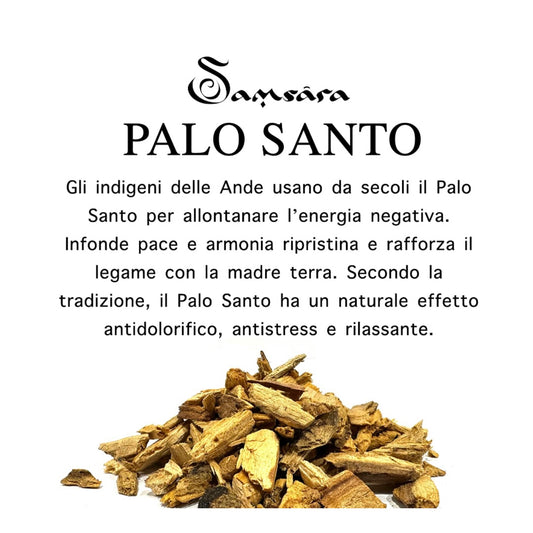 SAMSARA Incenso in Chips 100% Artigianale - PALO SANTO - SamsaraFragrances