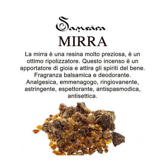 SAMSARA Incenso in Resina 100% Artigianale - MIRRA - SamsaraFragrances