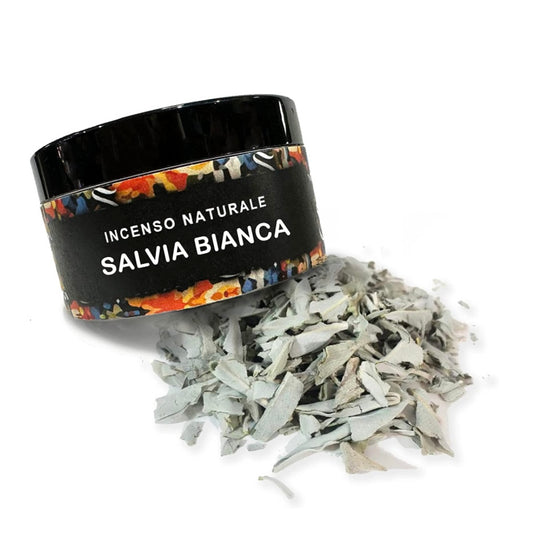 SAMSARA Incenso in foglie 100% Artigianale - SALVIA BIANCA - SamsaraFragrances