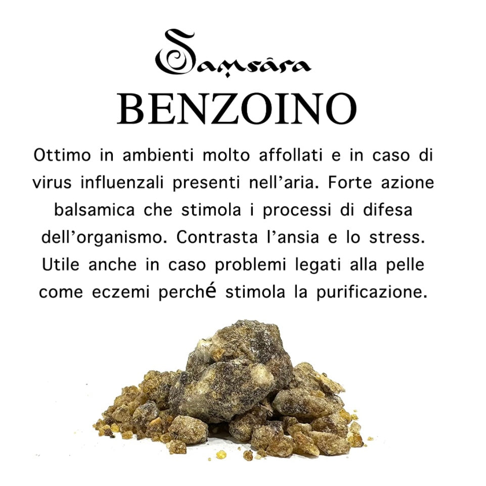 SAMSARA Incenso in Resina 100% Artigianale - BENZOINO - SamsaraFragrances