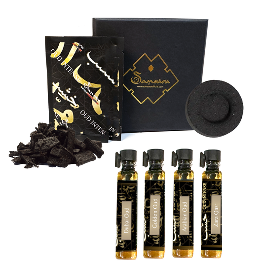 Samsara KIT TEST Profumo Arabo in Olio OUD intense | Profumo senza Alcol | 4 fragranze