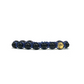 Samsara Buddhist Tibetan bracelet - Shamballa with lucid onyx stone and gold mantra - cotton wire cerated sand