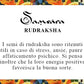 Samsara Bracciale Tibetano Buddista - Shamballa con Semi di Rudraksha - Filo in cotone cerato Nero - SamsaraFragrances