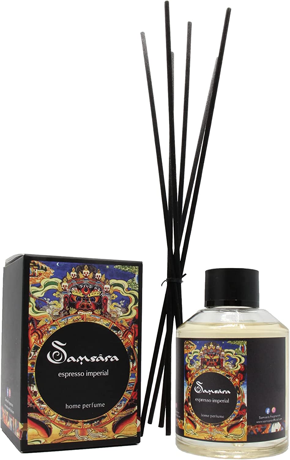 Samsara Profumo per Ambiente con Bastoncini - 100ml - Espresso Imperial - SamsaraFragrances