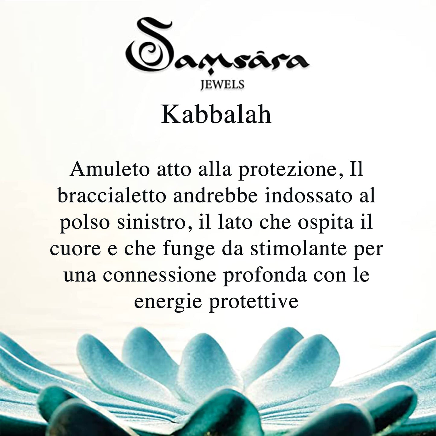 Kabbalah Bracciale della Fortuna contro il Malocchio - Gioiello Mistico Artigianale - Corda Cerata Regolabile Nera - SamsaraFragrances