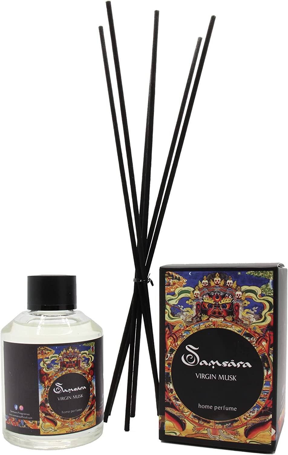 Samsara Profumo per Ambiente con Bastoncini - 100ml - Virgin Musk - SamsaraFragrances