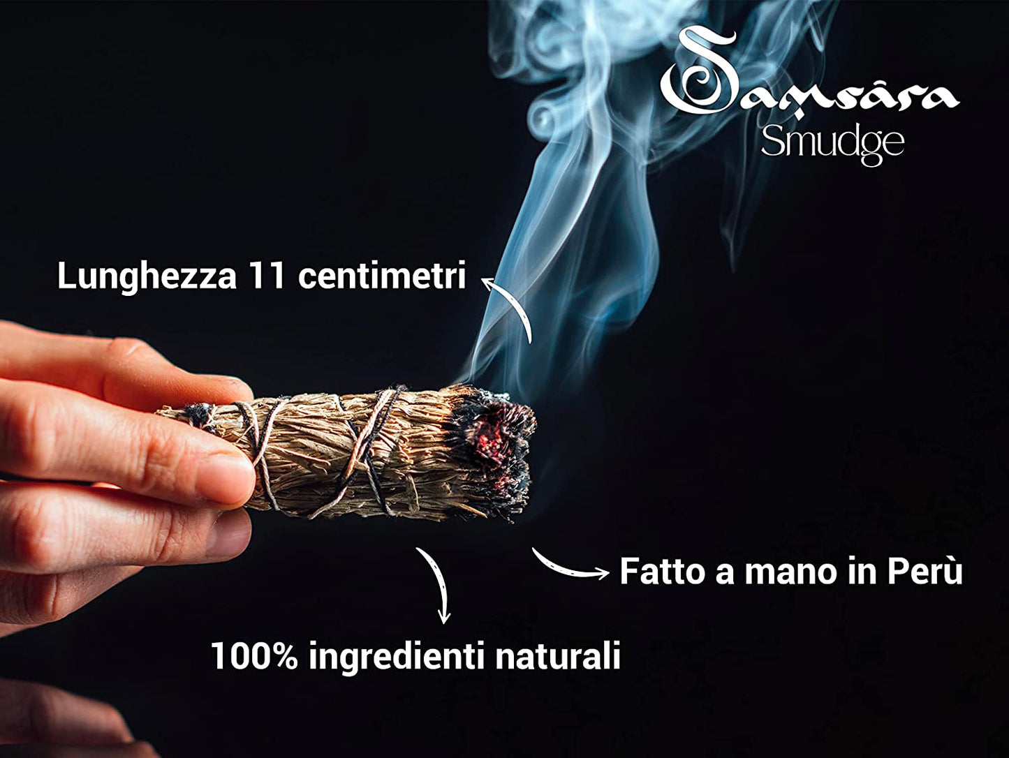 Samsara Smudge Salvia Bianca Yagra - Incenso Sacro Naturale in Foglie - SamsaraFragrances