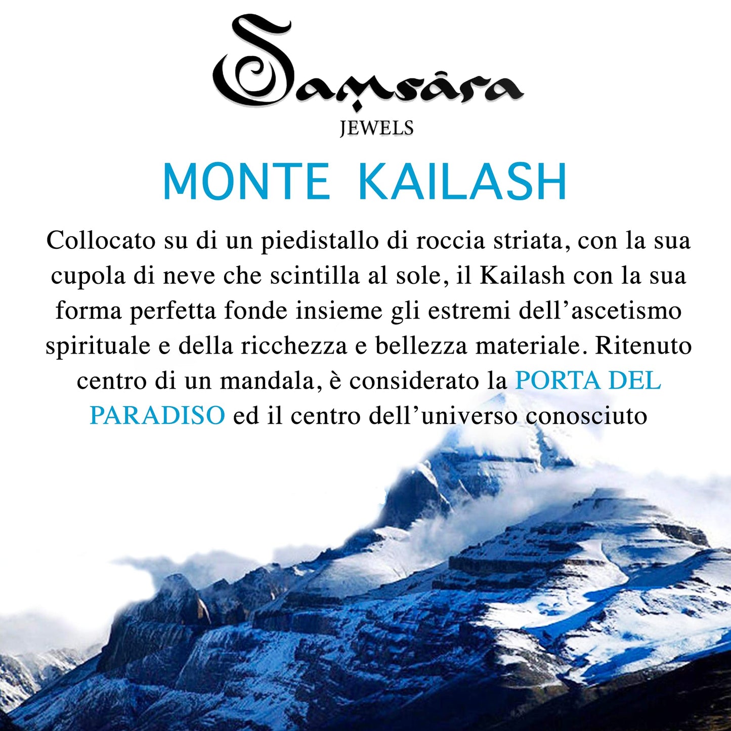 Bracciale Kailash Tibetano Buddista - Bracciale Spirituale Con Turchese Celeste - Filo in cotone cerato Bianco - SamsaraFragrances