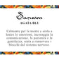 Samsara Cavigliera tibetana Shamballa con pietre - AGATA BLU - SamsaraFragrances