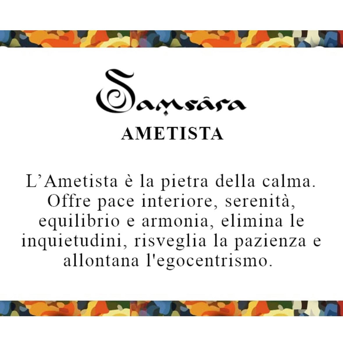 Samsara Cavigliera tibetana Shamballa con pietre - AMETISTA - SamsaraFragrances