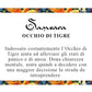 Samsara Collana Girocollo tibetano in Pietre ed Ottone 100% artigianale - OCCHIO DI TIGRE - SamsaraFragrances