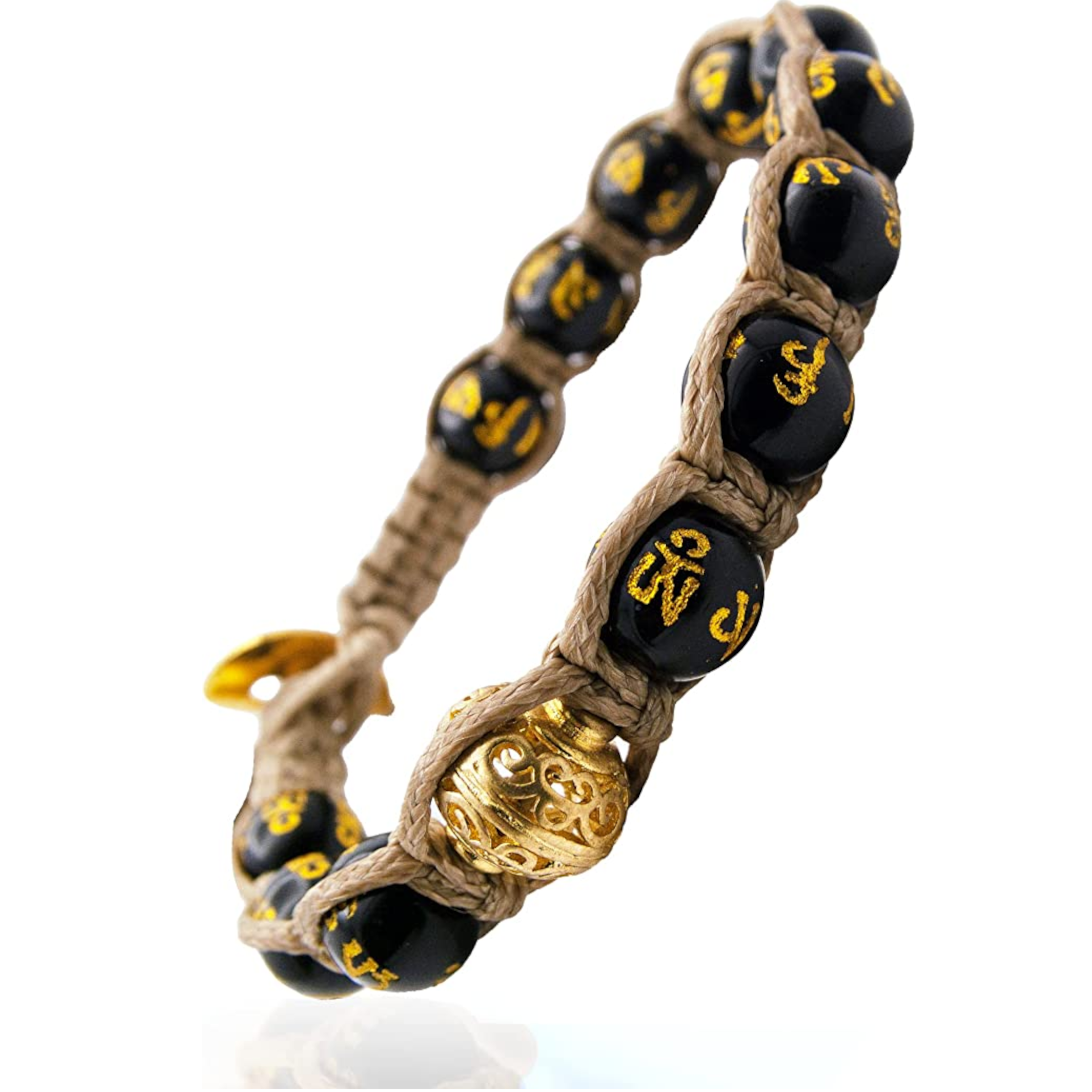 Bracciale Mala Tibetano Buddista In Pietra Occhio Di Tigre, 6/8/10mm, Con Sacchettino Regalo